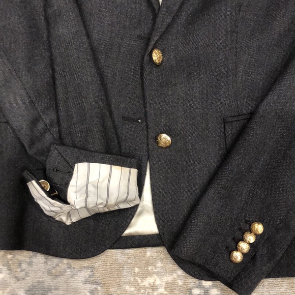 Jcrew dark grey blazer. Size 4. - Picture 2 of 5